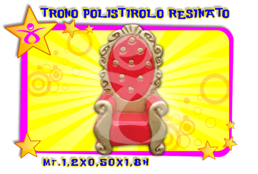 TRONO NATALIZIO IN POLISTIROLO RESINATO