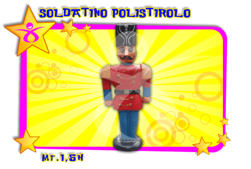 SOLDATINO IN POLISTIROLO RESINATO