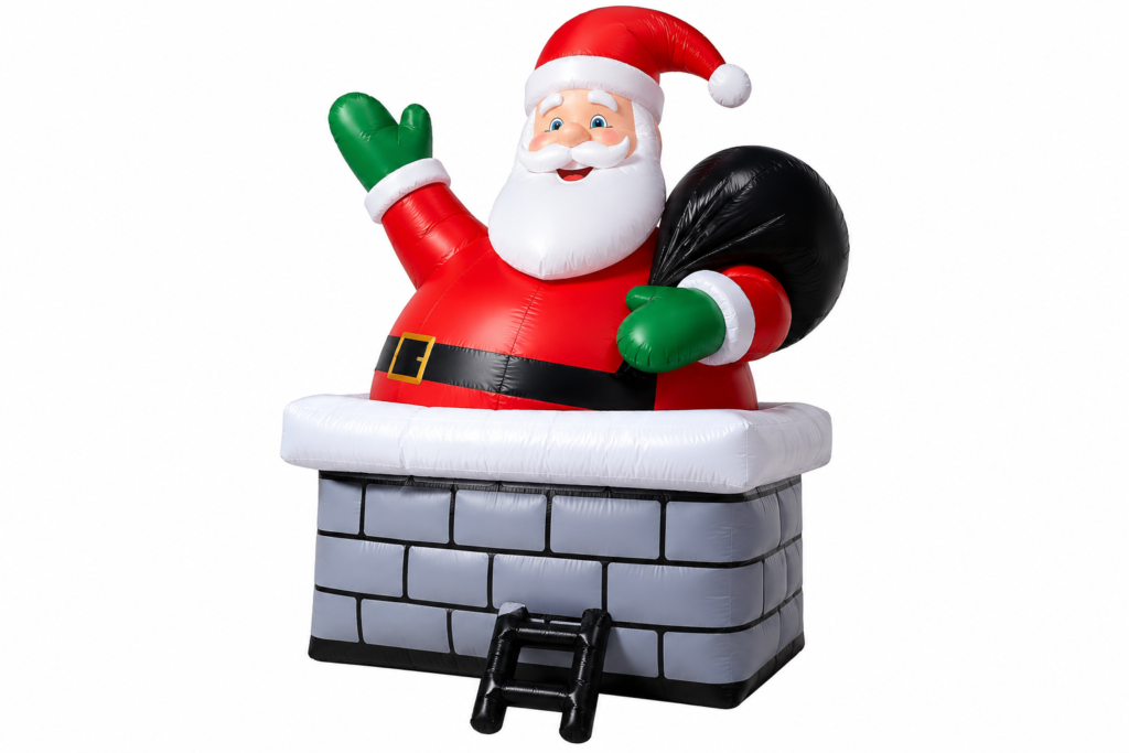 BABBO NATALE CON CAMINO