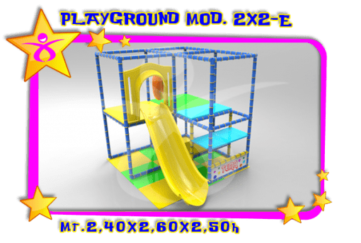 PLAYGROUND 2X2 con Scivolo esterno. Vendita Playground in tutta Italia