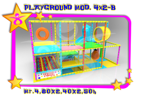 PLAYGROUND 4X2 MODELLO B progetti personalizzati su misura in tutta Italia