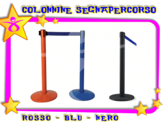 COLONNE SEGNAPERCORSO COLORATE