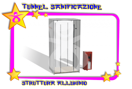 TUNNEL PER SANIFICAZIONE IN ALLUMINIO