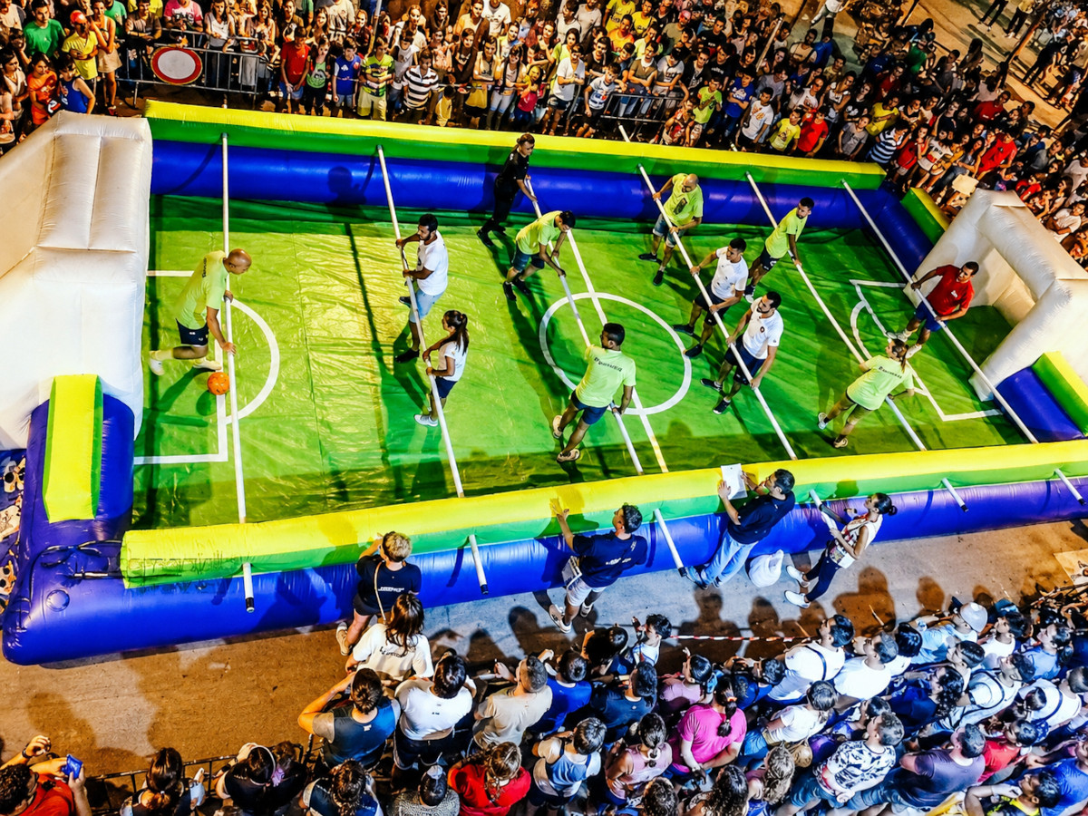 Calcio Balilla Umano