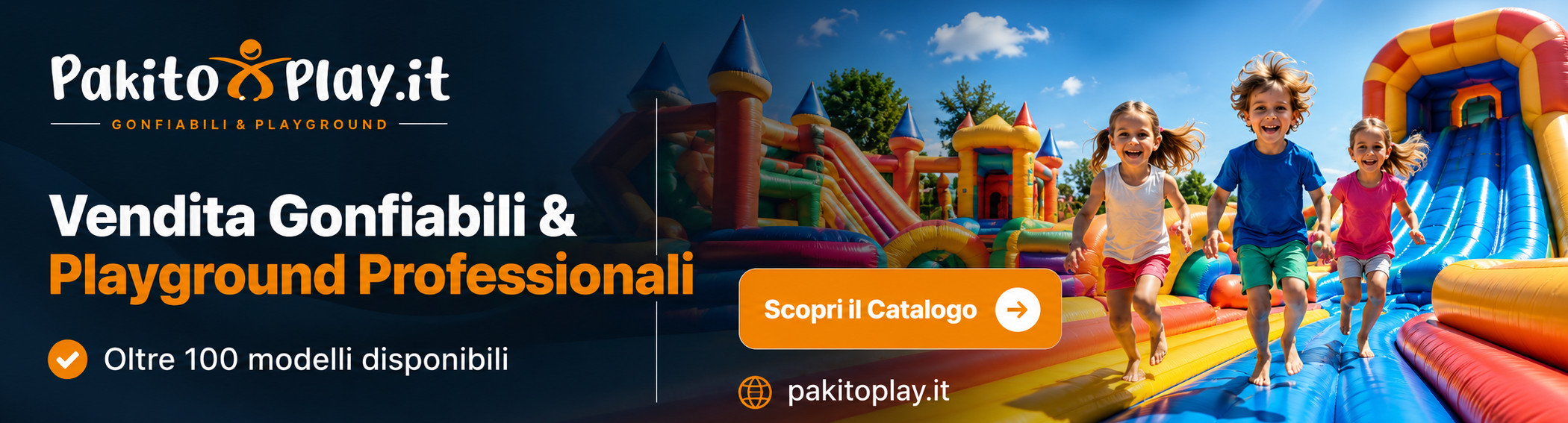 Vendita gonfiabili e playground professionali Pakito Play